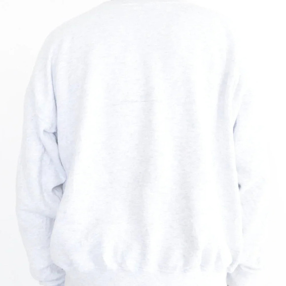 VTG 90'S Little Brownie Originals Gray Huskies Portrait Boxy Crew  Neck Sweater - Picture 3 of 13